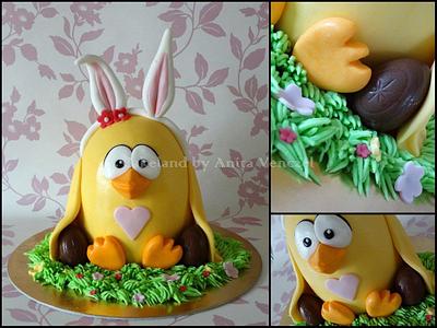 Easter Chick - Cake by Cakeland by Anita Venczel