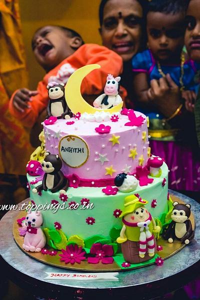 Nursery Rhymes 3D cake - 5 monkeys jumping on the bed baby bus animals  farm, Food & Drinks, Homemade Bakes on Carousell
