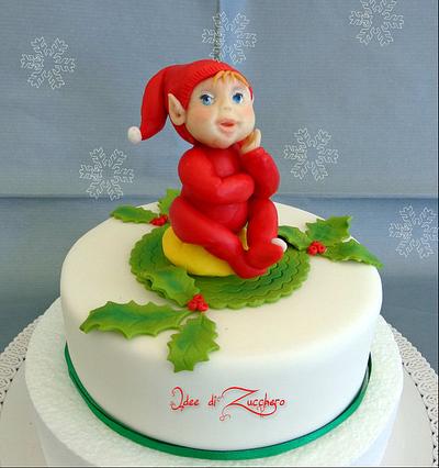 sweet christmas baby elf - Cake by Olma Iacono