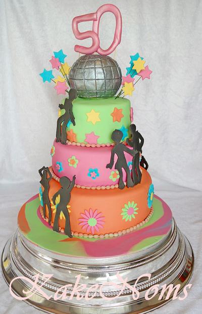 Disco fever cake - Cake by KakeNoms 