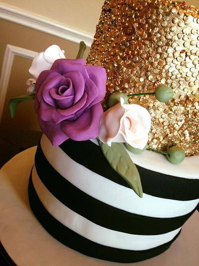 Edible sequins cake  - Cake by Carola Gutierrez