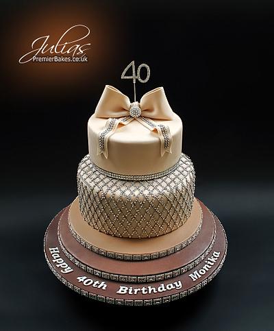 Black and Gold 40th Birthday Drip Cake  40th birthday cakes Birthday cakes  for men 60th birthday cakes