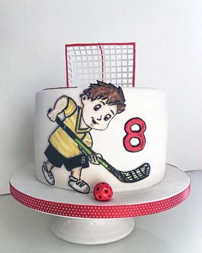Little floorball player - Cake by Dasa