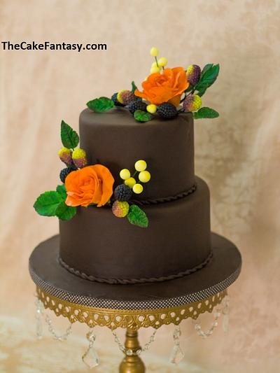 Wedding cake with berries & roses - Cake by Rushana (The Cake Fantasy)