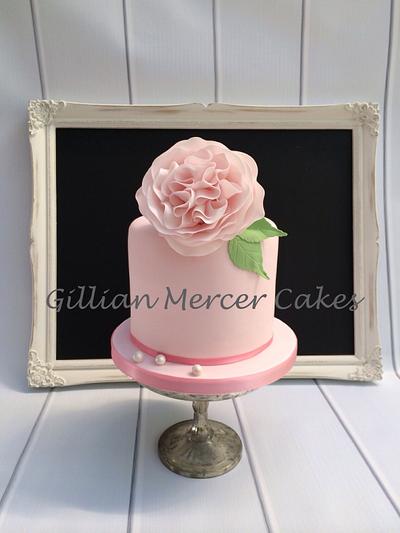 David Austin rose  - Cake by Gillian mercer cakes 