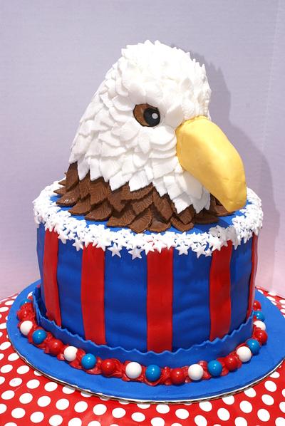 Patriotic Eagle cake - Cake by The Doughgirl Bakery