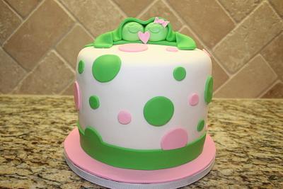 Twins baby shower cake - Cake by Cathy Moilan