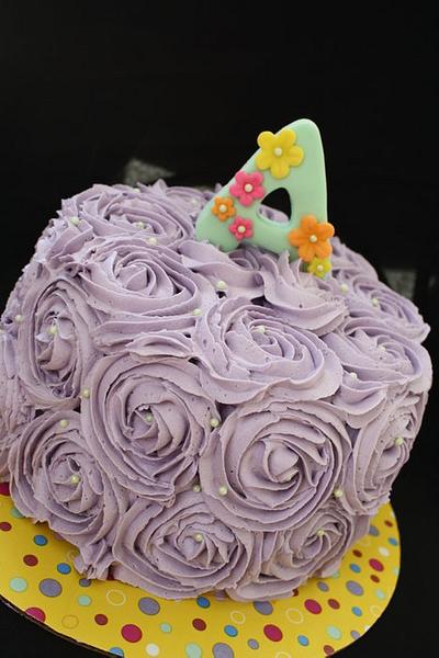 Rosette Cake - Cake by CakeCreationsCecilia