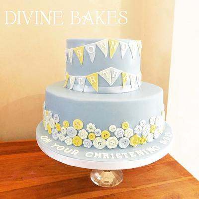 Buttons and bunting  - Cake by Divine Bakes