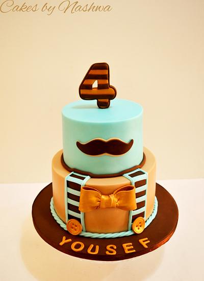 Moustache  - Cake by Cakes by Nashwa