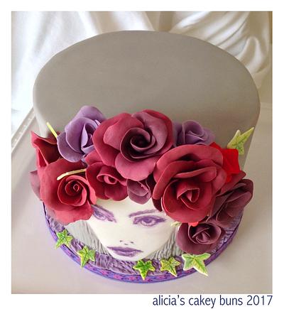 floral face - Cake by Alicia's CB
