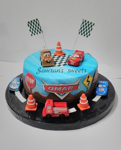 Cars lightning McQueen - Cake by Sawsan's sweets