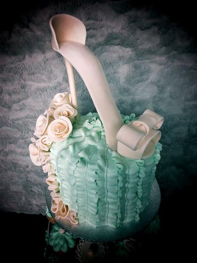 Shoe and ribbon - Cake by The Cakery 