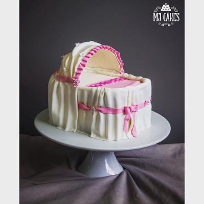 Baby shower bassinet cake - Cake by melissa