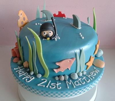 Scuba lover's cake - Cake by Laura