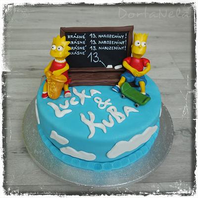 The Simpsons - Cake by DortaNela