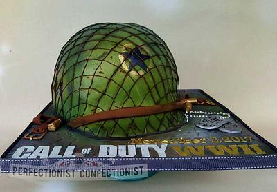 Demonware - Call of Duty WWII cake - Cake by Niamh Geraghty, Perfectionist Confectionist