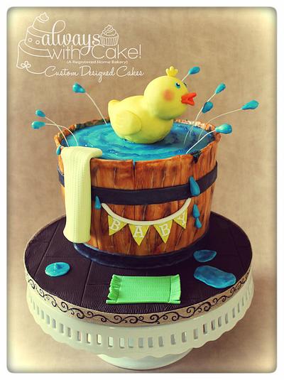 Rubber Duck Baby Shower - Cake by AlwaysWithCake