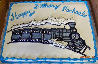 Buttercream steam engine cake - Cake by Nancys Fancys Cakes & Catering (Nancy Goolsby)