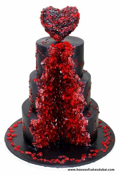 Bloody ruby geode cake - Cake by House of Cakes Dubai