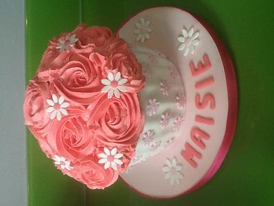Giant cupcake - Cake by Mrs Macs Cakes