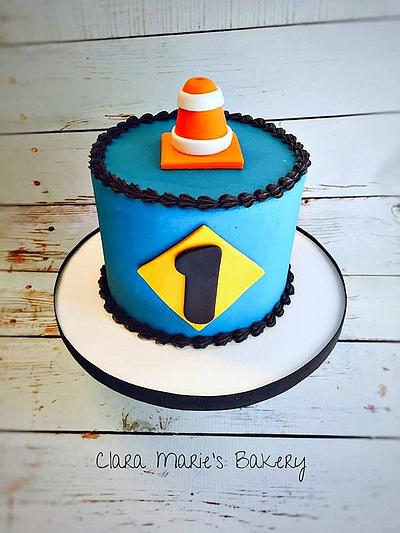 Construction Smash Cake - Cake by Clara Marie's Bakery