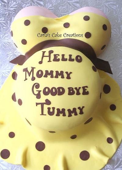 Pregnant Belly - Cake by Carla