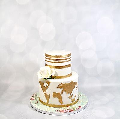 World traveler wedding shower cake - Cake by soods
