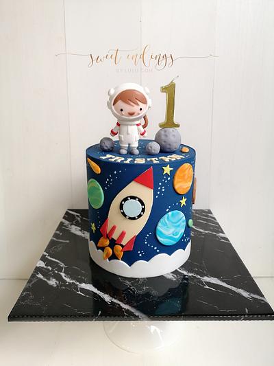 Little Astronaut! - Cake by Lulu Goh