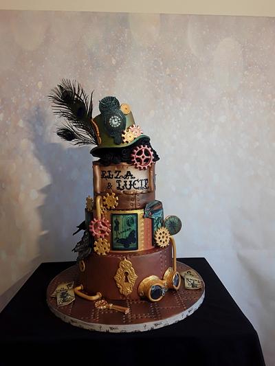 Steampunk cake - Cake by Céline Dachicourt, Saveur d'un Reve