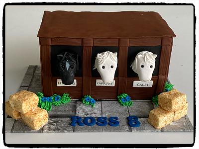 Horse stable - Cake by Rhona