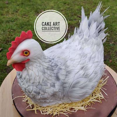 Sculpted Chicken Cake - Cake by Cake Art Collective 
