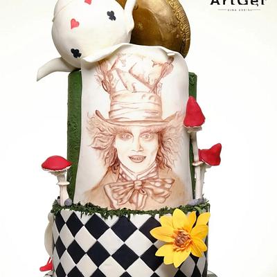 Alice in Wonderland - Cake by AntonellaMartini