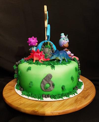 LOL Dolls and Dinosaurs - Cake by Creative Designs By Cass