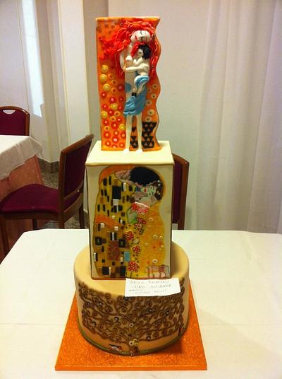 Circle of life, a tribute to Klimt - Cake by PinkCakE
