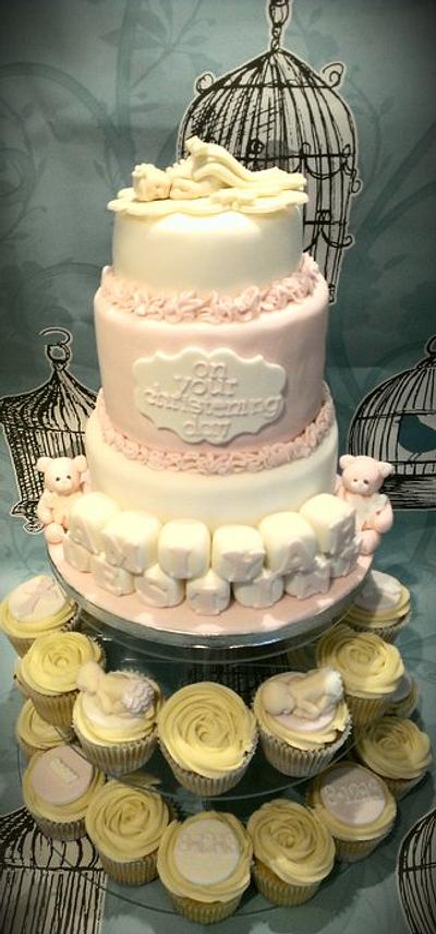 Amiyah Destiny's Christening - Cake by Cakes galore at 24