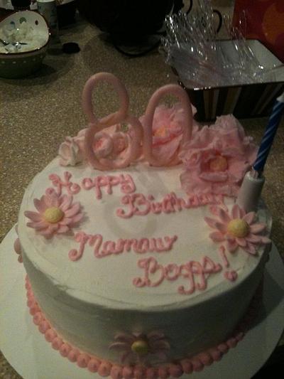 80TH BIRTHDAY - Cake by MichellesMagic