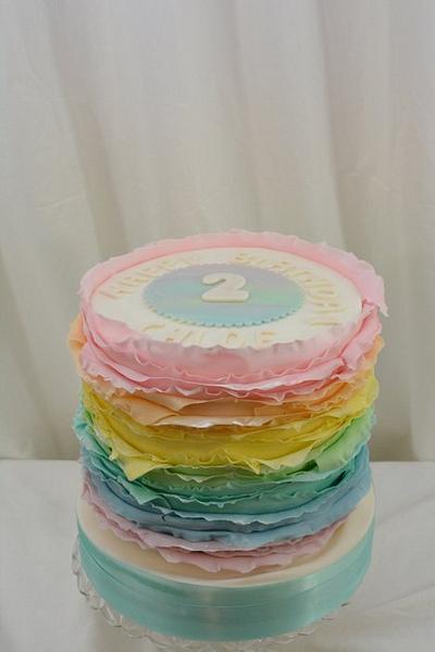 Pastel Rainbow Cake - Cake by Sugarpixy