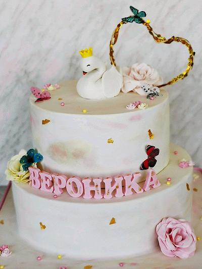 Торта с лебед - Cake by CakeBI9