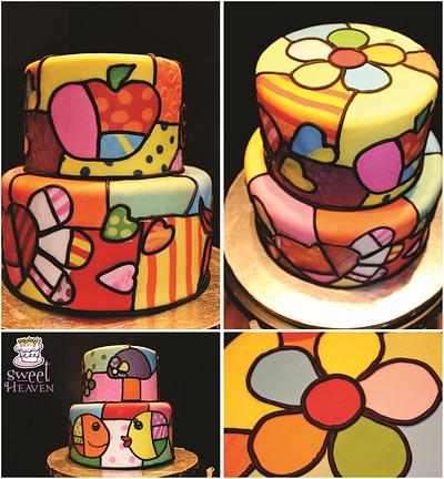 A cake inspired by the Art of Romero Britto - Cake by SWEET HEAVEN