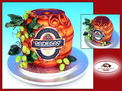Beer keg Radegast - Cake by Renata Churá