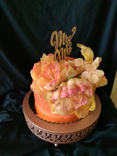 Orange wedding cake - Cake by Simplii Cakezz by Nehasree