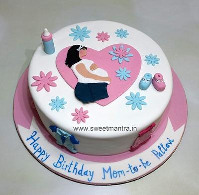 Cake for Mom to be - Cake by Sweet Mantra Homemade Customized Cakes Pune