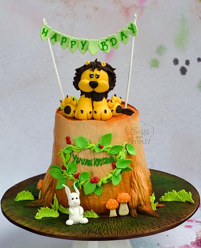 Lion cake ..  - Cake by Hima bindu