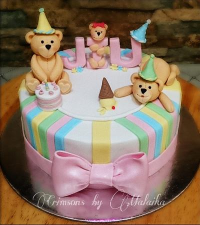 Teddies on a roll! - Cake by Malaika