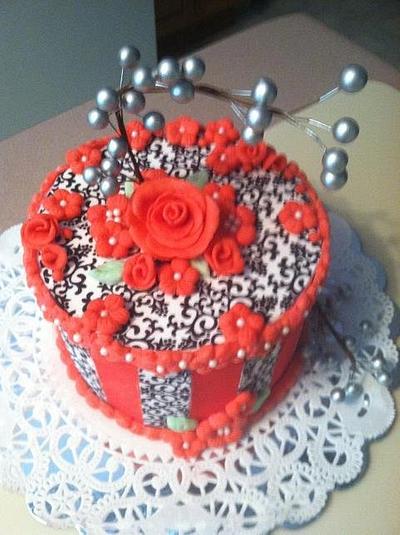 Red Cake - Cake by Patty Cake's Cakes