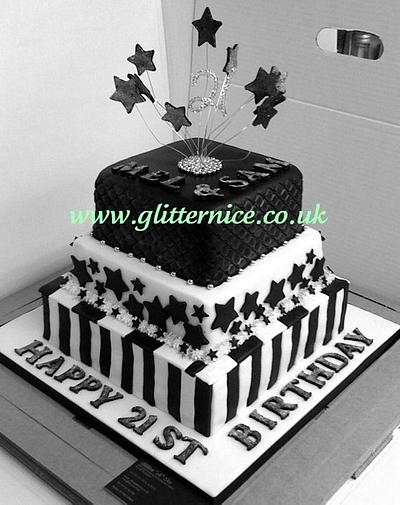 3 Tiered 21st Birthday Cake - Cake by Alli Dockree