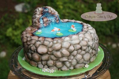 Koi Pond - Cake by Centerpiece Cakes By Steph