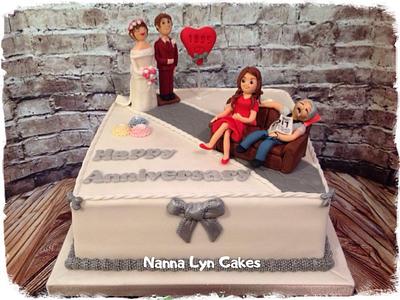 Anniversary  - Cake by Nanna Lyn Cakes