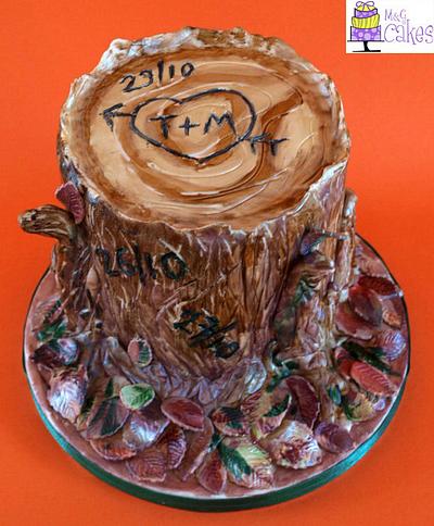 Tree trunk - Cake by M&G Cakes